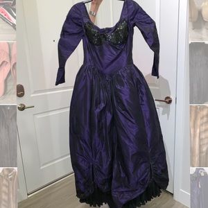 Custom made Dark purple ball gown